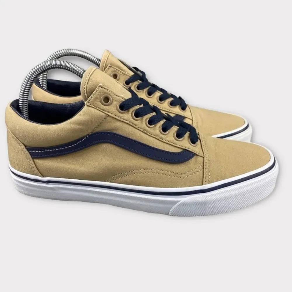 VANS OLD SKOOL SHOES Skateboard Sneakers Unisex Womens 9.5‎ Mens 8 Brown Navy